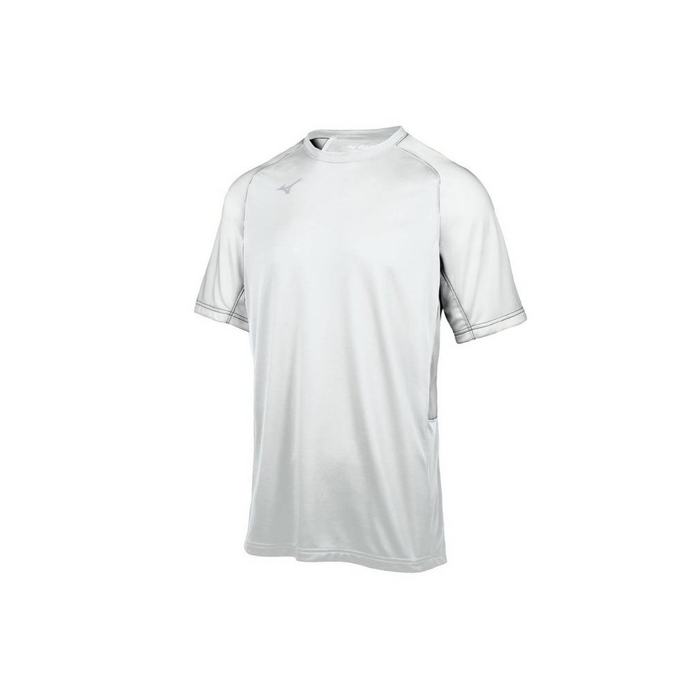 Jerseys Mizuno Aerolite Crew Hombre Blancas España TGUO-52896